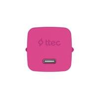 Зарядно ttec SmartCharger GaN 45W PD + Кабел USB-C Розов - 3 Зарядно ttec SmartCharger GaN 45W PD + Кабел USB-C Розов - 3