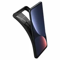 Гръб Spigen Rugged Armo за Xiaomi 12 Pro - Черен - 2 Гръб Spigen Rugged Armo за Xiaomi 12 Pro - Черен - 2