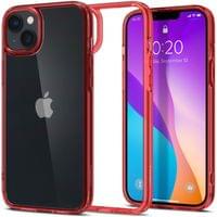 Spigen Ultra Hybrid iPhone 14 Plus - Прозрачен с червена... - 1