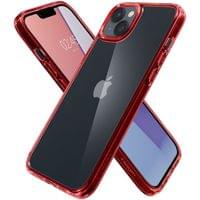 Spigen Ultra Hybrid iPhone 14 Plus - Прозрачен с червена... - 2 Spigen Ultra Hybrid iPhone 14 Plus - Прозрачен с червена... - 2