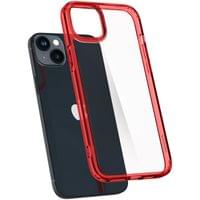 Spigen Ultra Hybrid iPhone 14 Plus - Прозрачен с червена... - 3 Spigen Ultra Hybrid iPhone 14 Plus - Прозрачен с червена... - 3