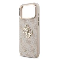 Гръб Guess PU Leather 4G Metal Logo Gold Frame MagSafe... - 2