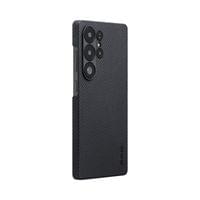 Гръб Pitaka за Samsung S25 Ulta, Ultra Slim, Black/Grey Twil - 2 Гръб Pitaka за Samsung S25 Ulta, Ultra Slim, Black/Grey Twil - 2