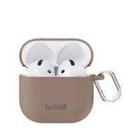 Калъф Holdit Silicone Case Solid AirPods 4 Mocha Brown - 1