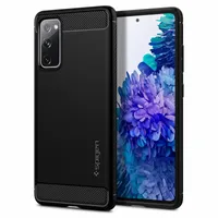 Гръб Spigen Rugged Armor за Samsung Galaxy S20 FE - Черен - 2