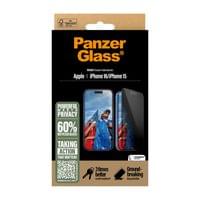 Стъклен протектор PanzerGlass за iPhone 16, 15, Privacy,... - 2 Стъклен протектор PanzerGlass за iPhone 16, 15, Privacy,... - 2