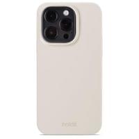 Гръб Holdit Silicone Case за iPhone 15 Pro - Light Beige - 1