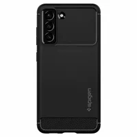 Гръб Spigen Rugged Armor за Samsung Galaxy S21 FE - Черен - 1