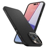Гръб Spigen Liquid Air за iPhone 14 Pro Max - Черен - 2