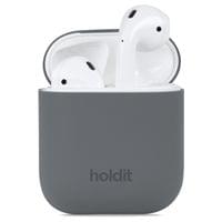 Калъф Holdit Silicone Case за AirPods 1/2 - Space Gray - 1 Калъф Holdit Silicone Case за AirPods 1/2 - Space Gray - 1