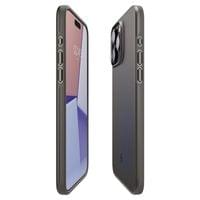 Гръб Spigen Thin Fit за iPhone 15 Pro Max - Тъмно сив - 2