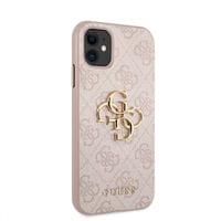 Гръб Guess PU 4G Metal Logo Case за iPhone 11 - Розов - 3 Гръб Guess PU 4G Metal Logo Case за iPhone 11 - Розов - 3