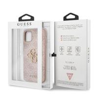 Гръб Guess PU 4G Metal Logo Case за iPhone 11 - Розов - 2 Гръб Guess PU 4G Metal Logo Case за iPhone 11 - Розов - 2