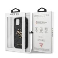 Гръб Guess PU 4G Metal Logo Case за iPhone 12/12 Pro - Сив - 2