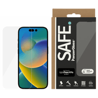 Стъклен протектор Safe за Apple iPhone 14 Pro, UWF- Черен - 0 Стъклен протектор Safe за Apple iPhone 14 Pro, UWF- Черен - 0