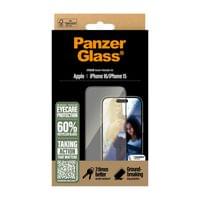 Стъклен протектор PanzerGlass за iPhone 16, 15, EyeCare,... - 1 Стъклен протектор PanzerGlass за iPhone 16, 15, EyeCare,... - 1