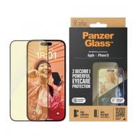 Стъклен протектор PanzerGlass за Apple iPhone 15 AntiR /... - 0 Стъклен протектор PanzerGlass за Apple iPhone 15 AntiR /... - 0
