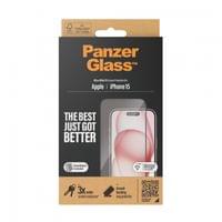 Стъклен протектор PanzerGlass за Apple iPhone 15 UWF wA - 2 Стъклен протектор PanzerGlass за Apple iPhone 15 UWF wA - 2