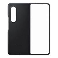 Гръб Samsung Leather Cover за Galaxy Z Fold 3 - Черен,... - 4