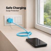Зарядно ttec SmartCharger GaN 45W PD + Кабел USB-C, Неон син - 5 Зарядно ttec SmartCharger GaN 45W PD + Кабел USB-C, Неон син - 5
