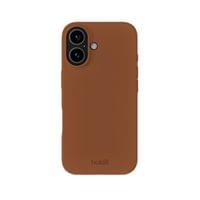 Гръб Holdit Silicone за iPhone 16 - Almond Brown - 1