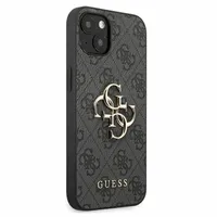 Гръб Guess PU 4G Metal Logo Case за iPhone 13 - Сив - 5 Гръб Guess PU 4G Metal Logo Case за iPhone 13 - Сив - 5