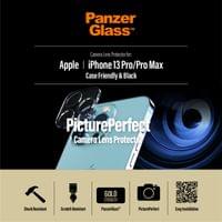 Стъклен протектор за камера PanzerGlass за iPhone 13 Pro,... - 0 Стъклен протектор за камера PanzerGlass за iPhone 13 Pro,... - 0