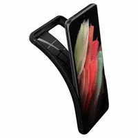 Гръб Spigen Rugged Armor за Galaxy S21 Ultra - Черен - 2