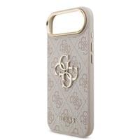 Гръб Guess PU Leather 4G Metal Logo Gold Frame MagSafe... - 3