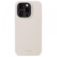 Гръб Holdit Silicone Case за iPhone 14 Pro - Light Beige - 1
