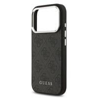 Гръб Guess 4G MagSafe Case за iPhone 17 Pro - Черен - 2 Гръб Guess 4G MagSafe Case за iPhone 17 Pro - Черен - 2