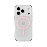 Гръб Holdit MagSafe за iPhone 17 Pro - Розов/Прозрачен - 1