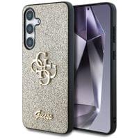 Гръб Guess за Samsung Galaxy S25, PU, Fixed Glitter 4G... - 1