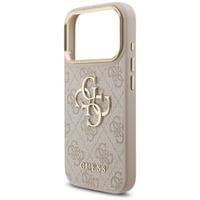 Гръб Guess PU Leather 4G Metal Logo Gold Frame MagSafe... - 2