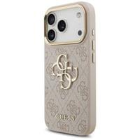 Гръб Guess PU Leather 4G Metal Logo Gold Frame MagSafe... - 5