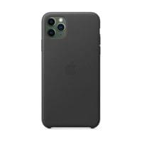 Оригинален гръб Leather за Apple iPhone 11 Pro Max - Черен - 1