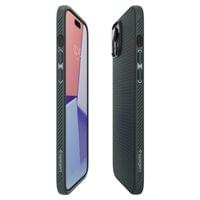 Гръб Spigen Liquid Air за iPhone 15 - Зелен - 8 Гръб Spigen Liquid Air за iPhone 15 - Зелен - 8