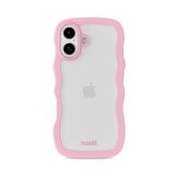 Гръб Holdit Wavy за iPhone 17 - Розов/Прозрачен - 1 Гръб Holdit Wavy за iPhone 17 - Розов/Прозрачен - 1