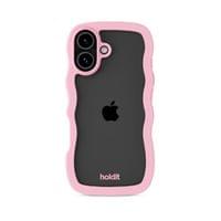 Гръб Holdit Wavy за iPhone 17 - Розов/Прозрачен - 2 Гръб Holdit Wavy за iPhone 17 - Розов/Прозрачен - 2