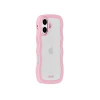 Гръб Holdit Wavy за iPhone 17 - Розов/Прозрачен - 2