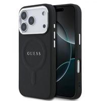Гръб Guess PU Saffiano MagSafe Case за iPhone 17 Pro - Черен - 1