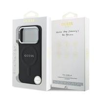Гръб Guess PU Saffiano MagSafe Case за iPhone 17 Pro - Черен - 6