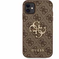 Гръб Guess PU 4G Metal Logo Case за iPhone 11 - Кафяв - 1 Гръб Guess PU 4G Metal Logo Case за iPhone 11 - Кафяв - 1