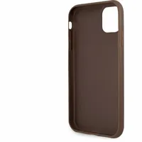 Гръб Guess PU 4G Metal Logo Case за iPhone 11 - Кафяв - 3 Гръб Guess PU 4G Metal Logo Case за iPhone 11 - Кафяв - 3