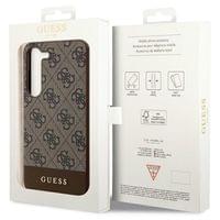 Гръб Guess 4G Stripe Case за Samsung Galaxy S24 Plus - Кафяв - 3 Гръб Guess 4G Stripe Case за Samsung Galaxy S24 Plus - Кафяв - 3