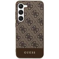 Гръб Guess 4G Stripe Case за Samsung Galaxy S24 Plus - Кафяв - 4 Гръб Guess 4G Stripe Case за Samsung Galaxy S24 Plus - Кафяв - 4