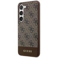 Гръб Guess 4G Stripe Case за Samsung Galaxy S24 Plus - Кафяв - 6 Гръб Guess 4G Stripe Case за Samsung Galaxy S24 Plus - Кафяв - 6