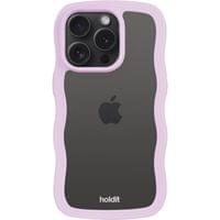 Гръб Holdit Wavy Case iPhone за 15 Pro Max - Лилава рамка - 3 Гръб Holdit Wavy Case iPhone за 15 Pro Max - Лилава рамка - 3