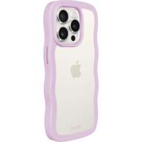 Гръб Holdit Wavy Case iPhone за 15 Pro Max - Лилава рамка - 2 Гръб Holdit Wavy Case iPhone за 15 Pro Max - Лилава рамка - 2