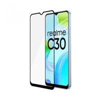 Стъклен протектор Safe за Realme C30, Casefriendly - Черен - 3